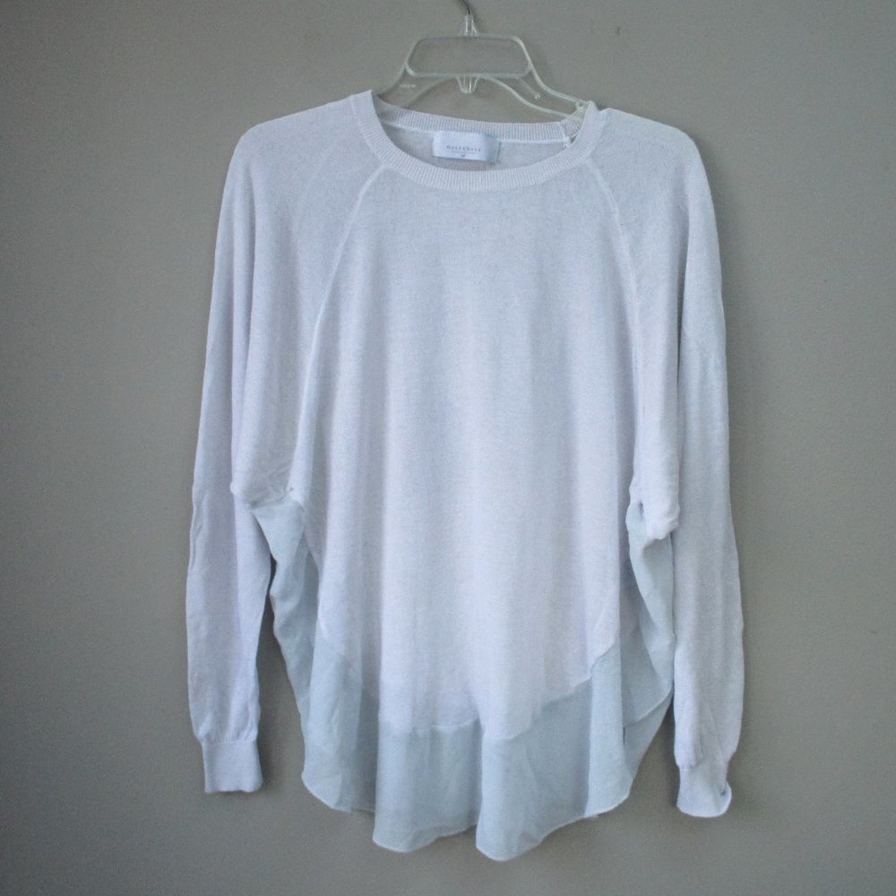 Womens Half & Half Pullover Sweater Size Medium